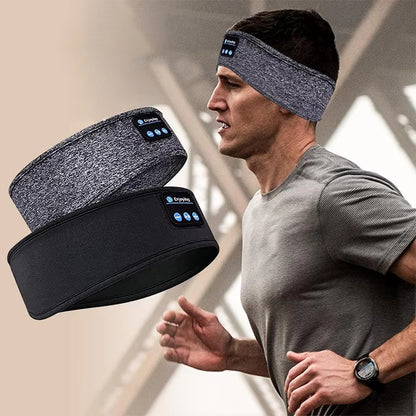 Bluetooth Sports Sleeping Headband, Wireless Music Earphones & Eye Mask for Ultimate Comfort!