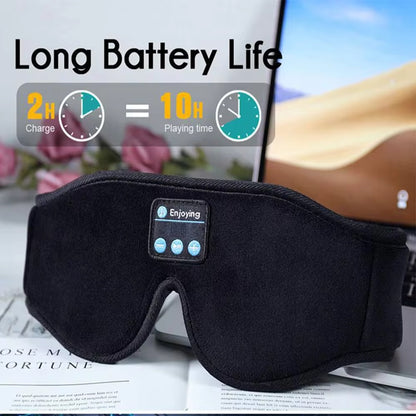 3D Bluetooth Sleep Mask Headphones: Built-in HD Speakers for Ultimate Music Comfort!