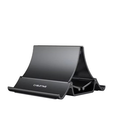 Vertical Laptop Stand with Heat Dissipation - Non-Slip Silicone Gravity Holder MacBook, Surface, iPad & Tablets