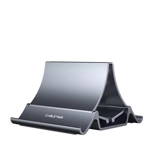 Vertical Laptop Stand with Heat Dissipation - Non-Slip Silicone Gravity Holder MacBook, Surface, iPad & Tablets